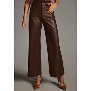 Anthropologie Brown Wide-Leg Pants